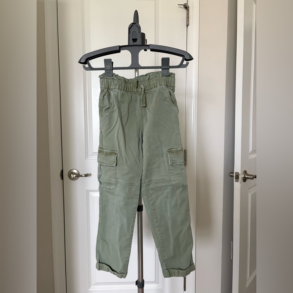 Girls Green Cargo Pants